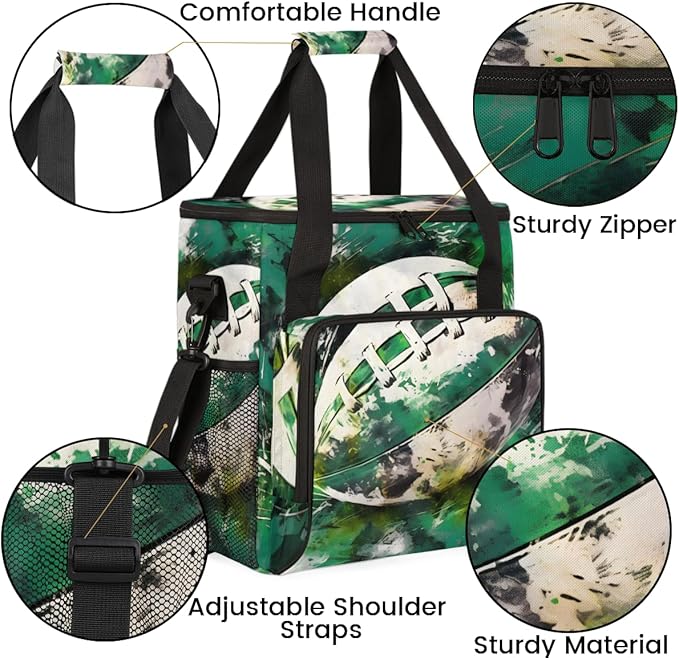 Graffiti Basketball Coffee Maker Carrying Bag Watercolor Basketball Travel Storage Bag Compatible with K-Mini or K-Mini Plus Single Serve Coffee Brewer Carrying Case with Pockets &amp Shoulder Stra