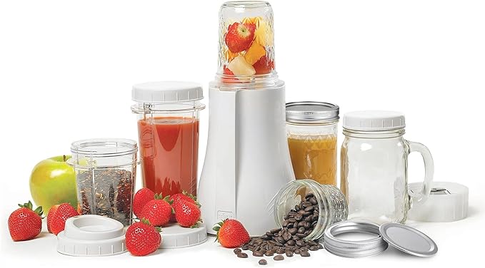 Tribest PB-350 Personal Blender for Shakes and Smoothies with Portable Blender Cups White Large