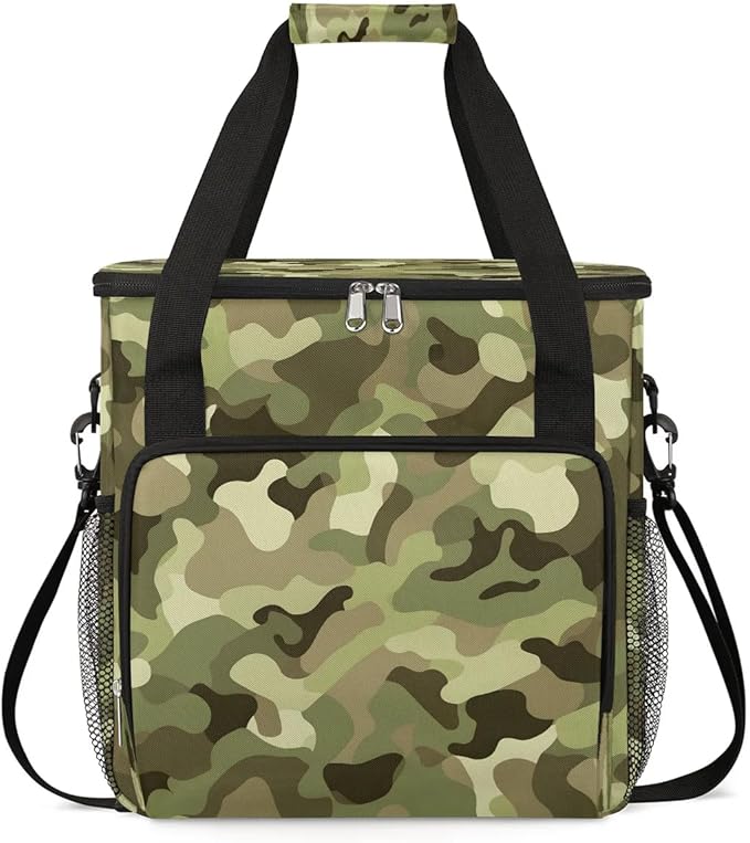 Camouflage Army Green Coffee Maker Carrying Bag for Keurig K-Mini or K-Mini Plus Storage Portable Coffee Maker Travel Bag