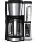 Niinja 12-Cup Programmable Coffee Maker Glass Carafe with Classic &amp Rich Brew Styles Adjustable Warming Plate &amp Removable 60‑oz Reservoir
