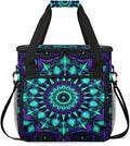 Gradient Mandala Coffee Maker Carrying Bag Crazy Lines Star Travel Storage Bag Compatible with K-Mini or K-Mini Plus Single Serve Coffee Brewer Carrying Case with Multiple Pockets &amp Shoulder Str
