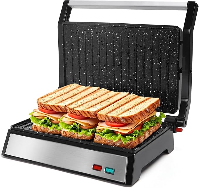 Taylor Swoden 12-Cup Programmable Coffee Maker and Aigostar Panini Press 1200W Sandwich Maker and Electric Indoor Grill