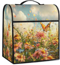cfpolar Kitchen Aid Mixer Cover Compatible with 6-8 Quarts Butterfly Pink Flower Stand Mixer Cover Kitchen Aid Mixers Accessories Appliance Organizer Bag Dust Covers with Zipper Pocket