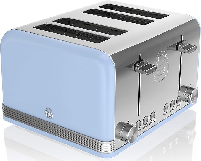 Swan 4 Slice Retro Toaster