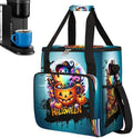 Halloween Potion Ghost Pumpkin Coffee Maker Carring Bag Travel Carrying Storage Tote Bag Compatible with Keurig K-Mini or K-Mini Plus Portable Single Serve Coffee Brewer Case with Pockets
