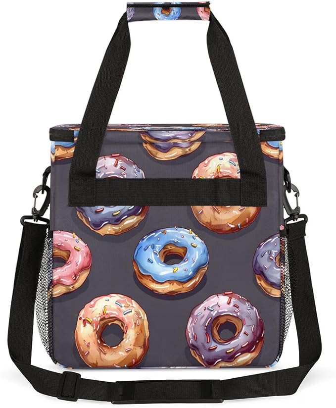 Chocolate Donuts Coffee Maker Carrying Bag for Keurig K-Mini or K-Mini Plus Storage Portable Coffee Maker Travel Bag