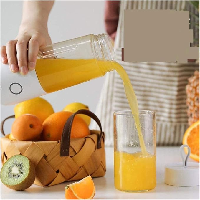 Portable Blender Personal Mixer Fruit Rechargeable with USB Mini Blender for Smoothie Fruit Juice Milk Shakes 350ml 4 Blades for Great Mixing (Color : B) (A)