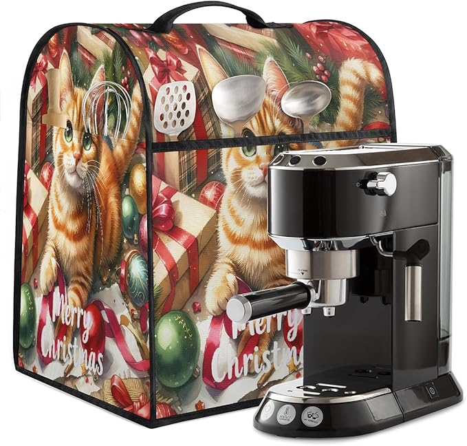 cfpolar Kitchen Aid Mixer Cover Compatible with 6-8 Quarts Christmas Ball Cat Xmas Stand Mixer Cover Kitchen Aid Mixers Accessories Appliance Organizer Bag Dust Covers with Zipper Pocket