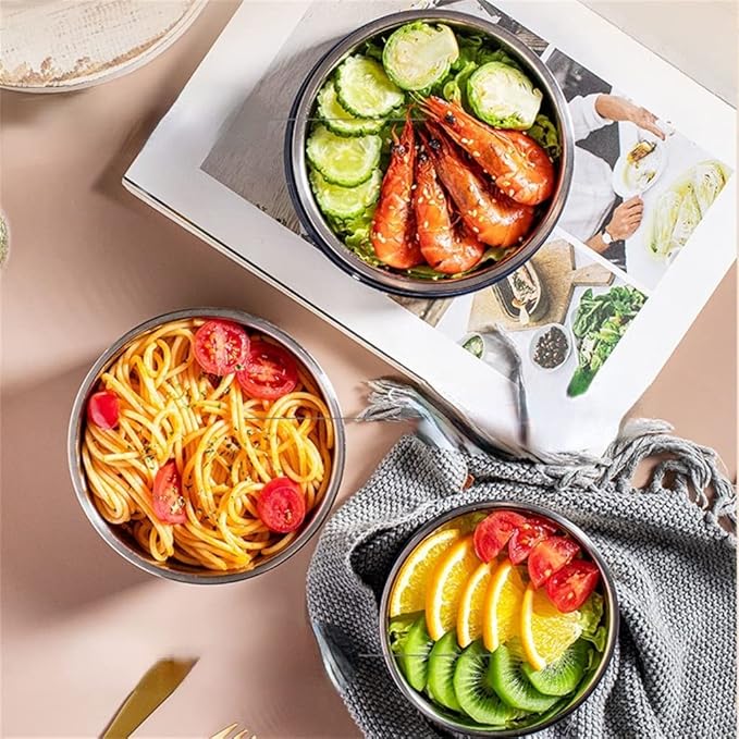 HBJWOV 1.6L Electric Lunch Box Portable Electric Rice Cooker Heating Three-layer Bento Box Food Steamer Cooking Pot Heater