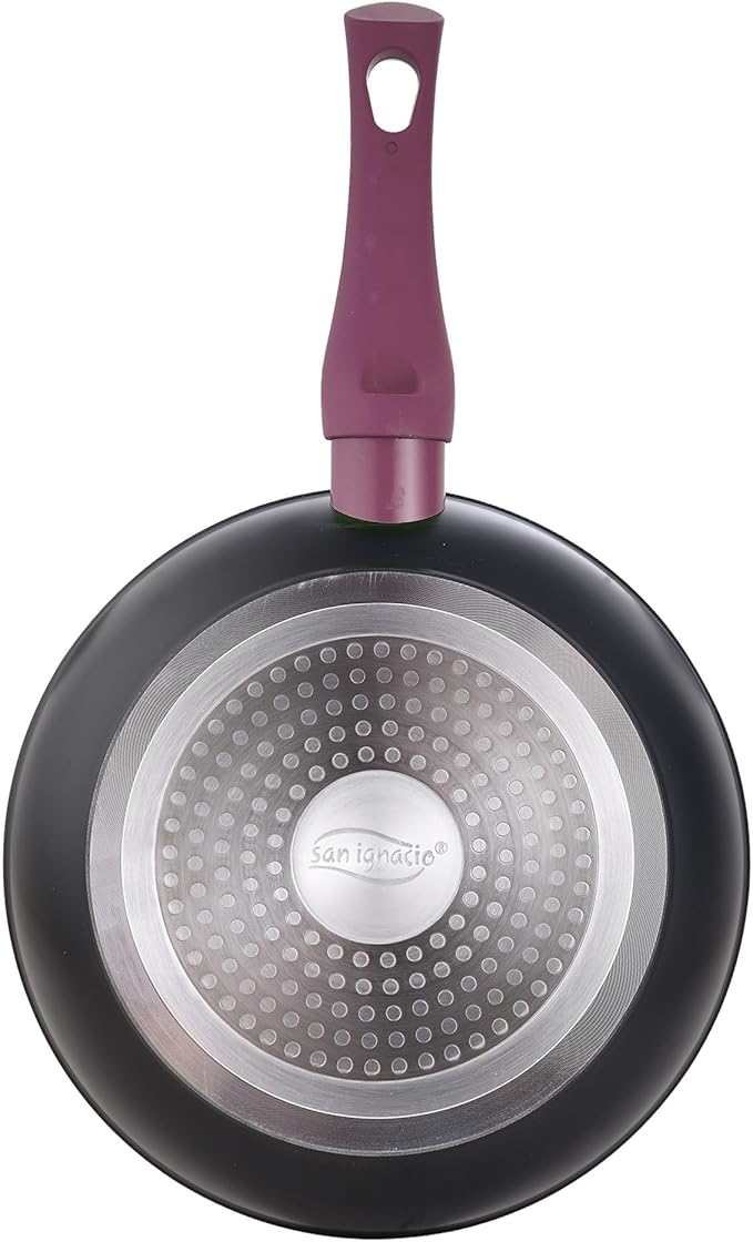 Kitchen Battery 7 Pieces SAN IGNACIO Faro Stainless Steel with pan Set (18/22/26 cm) SAN IGNACIO Jolie in Forged Aluminum
