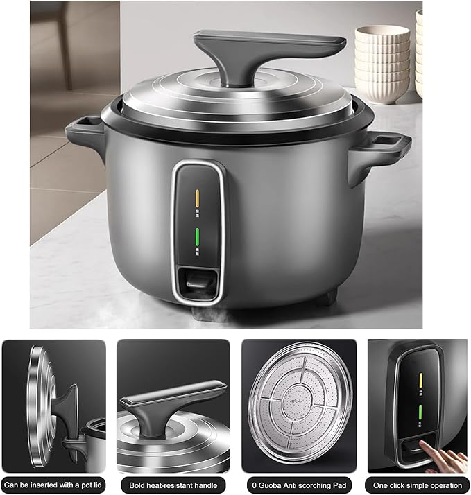 Commercial Rice Cooker Large Capacity Rice CookerHigh-Efficiency Large Rice Cooker for RestaurantsHotels and Catering for 8-48people Rice Cooker14L-2000W14L-2000W
