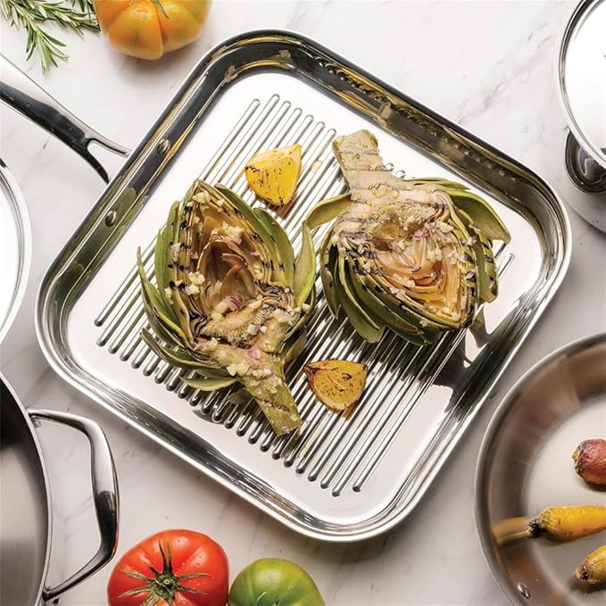 8 Piece Cookware Set Stainless Steel Pan Kit Cook Ware Set of Non Stick Kitchen Pots Utensils for Kitchen AppliancesA8Piece
