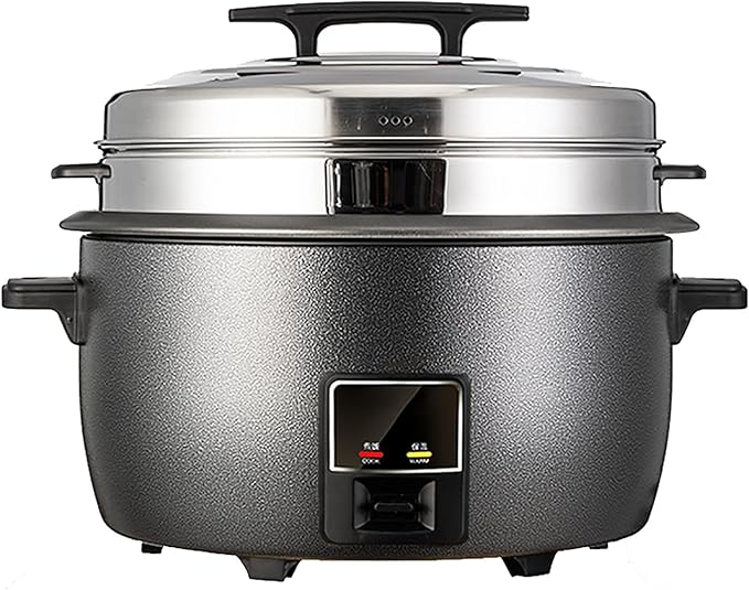 Large Commercial Rice Cooker Large Capacity Rice Cooker &amp Warmer with Nonstick Inner Pot/Steamerfor 8-60 PeopleOne-Touch Operation Rice Cooker13L-2000W13L-2000W