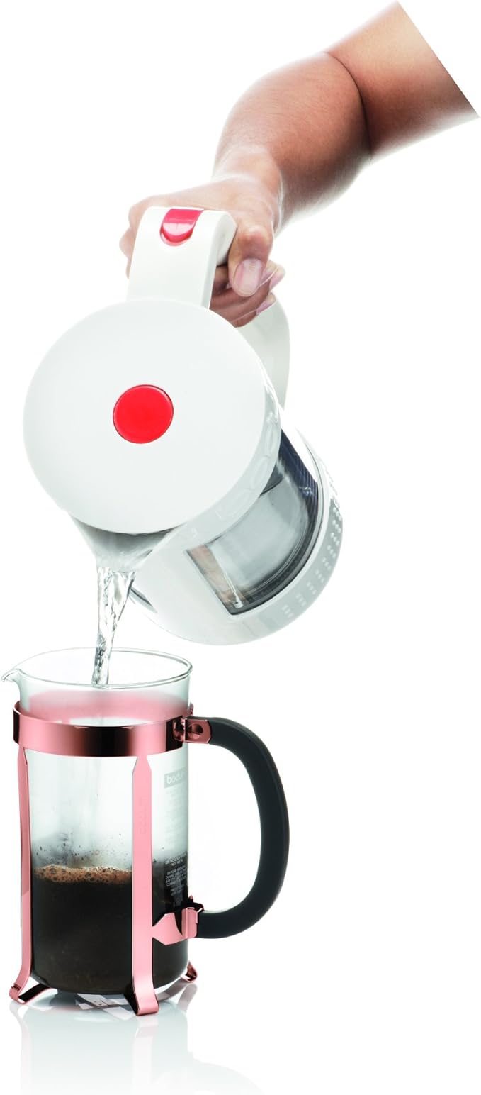 BODUM Chambord 8 Cup French Press Coffee Maker Copper 1.0 l 34 oz Pavina Glass Set 2 Pieces
