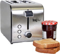 Total Chef toaster 2 slice - large wide slot fast commercial countertop toasted toasters with space saving modern stainless steel for bread bagel Waffles retro quick clear popup tostadora de pan
