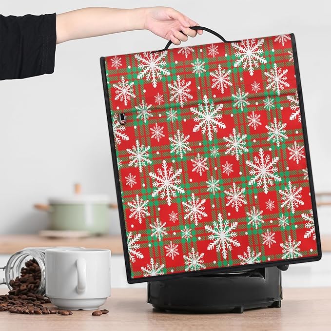 cfpolar Kitchen Aid Mixer Cover Compatible with 6-8 Quarts Xmas Christmas Snowflakes Stand Mixer Cover Kitchen Aid Mixers Accessories Appliance Organizer Bag Dust Covers with Zipper Pocket