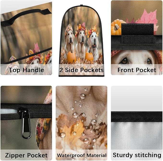 cfpolar Kitchen Aid Mixer Cover Compatible with 6-8 Quarts Dog Pumpkin Fall Stand Mixer Cover Kitchen Aid Mixers Accessories Appliance Organizer Bag Dust Covers with Zipper Pocket