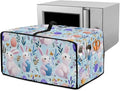 Bunny Flower Print Toaster Oven Dust Cover Easter Egg Printed Heavy Duty Toaster Smart Oven Cover with Side Pocket Kitchen Small Appliance Cover L