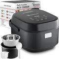 10-Cup Rice Cooker with Steamer Basket | Smart Rice Maker with Easy-to-Clean Nonstick Inner Pot | Delay Timer &amp Keep Warm Settings | Non-Toxic &amp BPA-Free | Ideal for Family Meals Black
