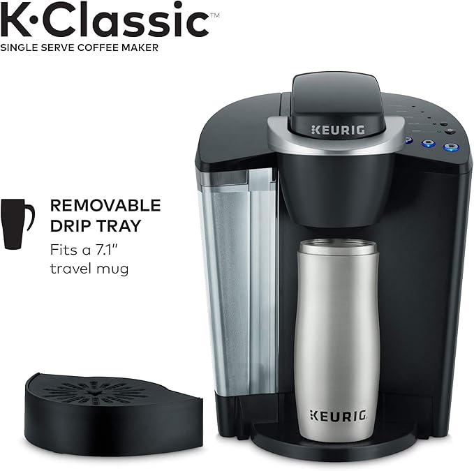 Keurig K-Classic Single Serve Coffee Maker with Eight O'Clock The Original Medium Roast 32 K-Cup Pods