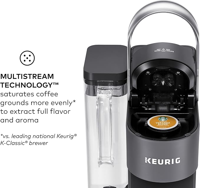 Keurig K-Supreme SMART Single Serve Coffee Maker With Wifi Compatibility 4 Brew Sizes And 66oz Removable Reservoir Compatible with Alexa Gray