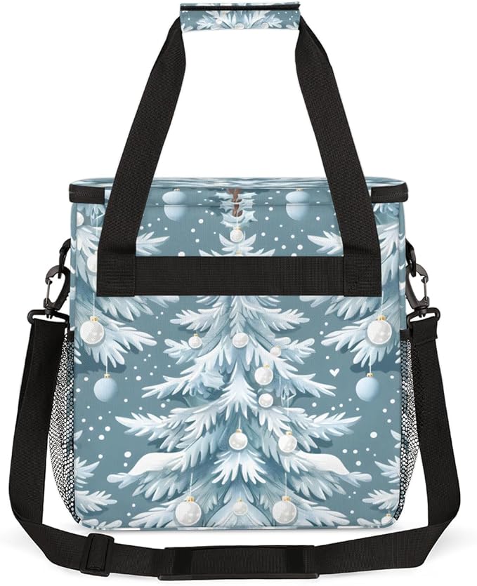 Graffiti Tree Christmas Coffee Maker Carrying Bag Travel Storage Bag Compatible with K-Mini or K-Mini Plus Single Serve Coffee Brewer Carrying Case with Multiple Pockets &amp Shoulder Strap