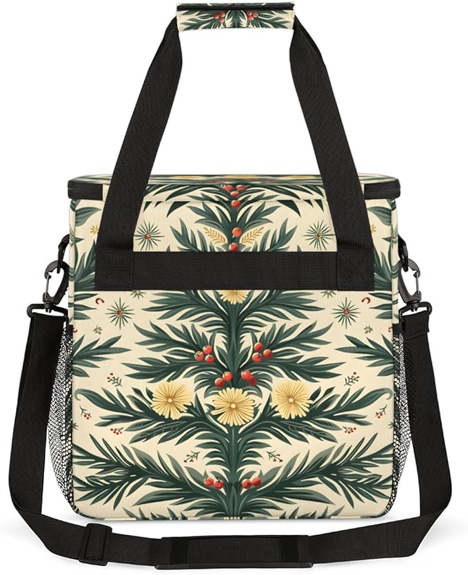 Christmas Festivals Coffee Maker Carrying Bag Mystical Tree Travel Storage Bag Compatible with K-Mini or K-Mini Plus Single Serve Coffee Brewer Carrying Case with Multiple Pockets &amp Shoulder Str