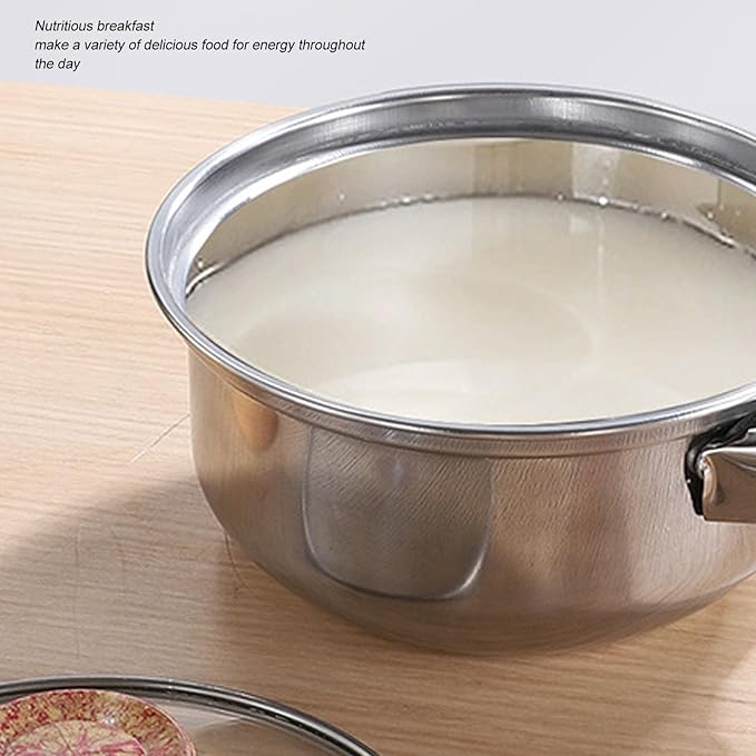 Cookware Pots Sauce Saute Pans Set Easy To Cookware Set Non Stick Rustproof for Kitchen