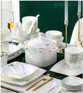 Dinnerware Set Nordic Phnom Penh Soup Pot/Plates Ceramic Plates and Sets for Restaurant and Wedding Gifts/Bone China Dinner Set