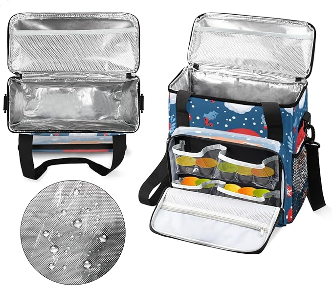 Mystical Santa Claus Coffee Maker Carrying Bag Fantastic Santa Claus Travel Storage Bag Compatible with K-Mini or K-Mini Plus Single Serve Coffee Brewer Carrying Case with Pockets &amp Shoulder Str