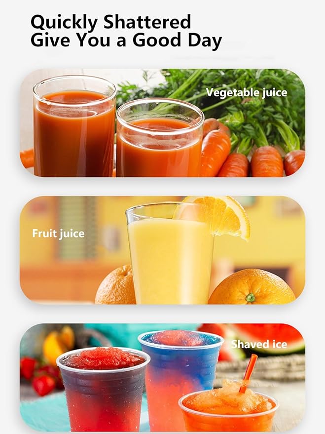 Professional Blender Licuadora High Speed Blender Stainless Steel Blades Easy Cleaning for Smoothies Sauces Shakes Salsa Hot Blends