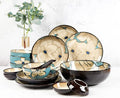 Elegant Dinnerware Set Dinner Plates Bowls Set Hand-Painted Dinnerware Set Rice Bowl Soup Bowl Dinner Plate Fish Plate Combination Ceramic Household Service For 218 Piece