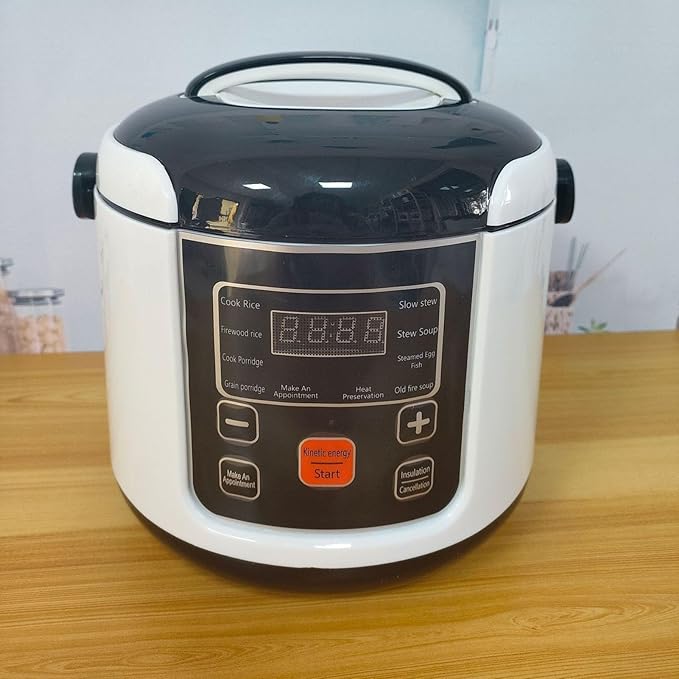 2L Rice Cooker Small Mini Rice Cooker with Removable Nonstick Pot Travel Rice Cooker for Soup Grain Oatmeal Veggie Small Travel Cooker for 2‑4 People Small Rice Cooker (12V)