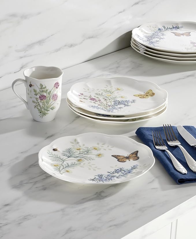 Lenox 897793 Butterfly Meadow Herbs Accent Plates Set Of 4
