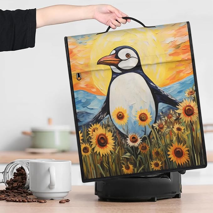 cfpolar Kitchen Aid Mixer Cover Compatible with 6-8 Quarts Starry Sky Penguin Sunflower Stand Mixer Cover Kitchen Aid Mixers Accessories Appliance Organizer Bag Dust Covers with Zipper Pocket