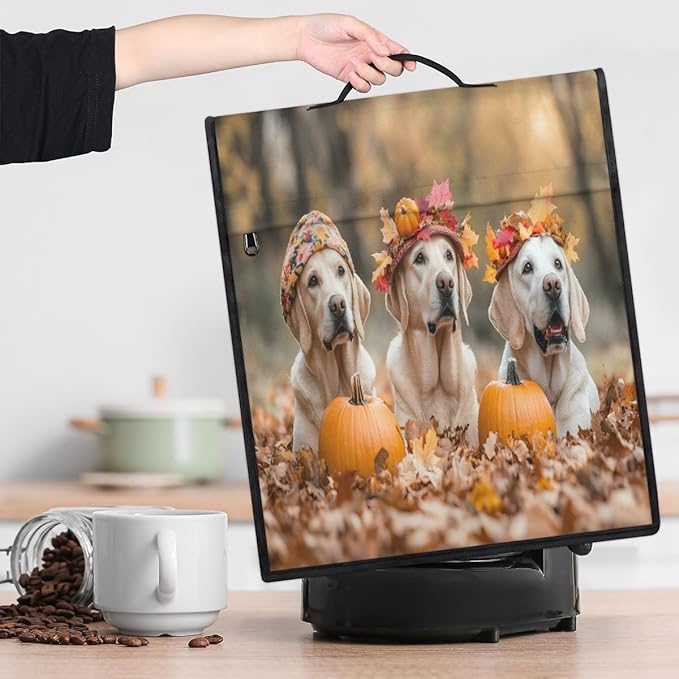 cfpolar Kitchen Aid Mixer Cover Compatible with 6-8 Quarts Dog Pumpkin Fall Stand Mixer Cover Kitchen Aid Mixers Accessories Appliance Organizer Bag Dust Covers with Zipper Pocket