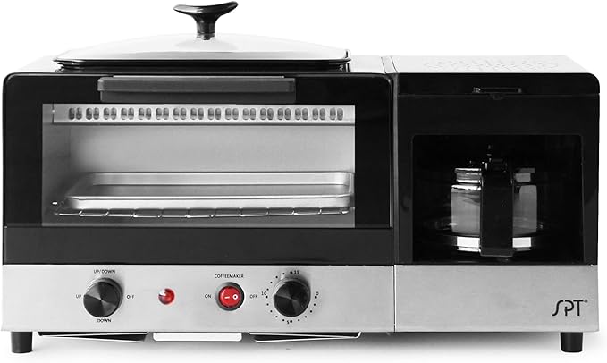 SPT BM-1120B: 3-in-1 Breakfast Maker Stainless Steel &amp Black