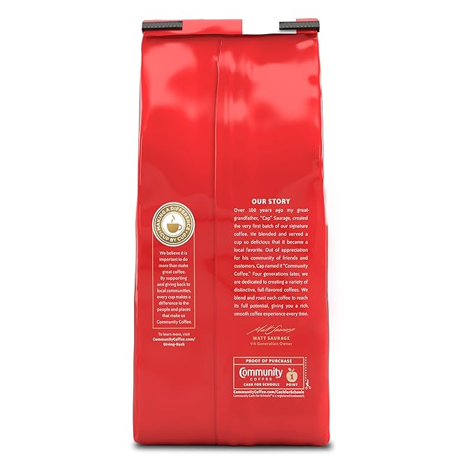 Community Coffee New Orleans Blend Special Dark Roast Ground Coffee 12 Ounce Bag (Pack of 3)