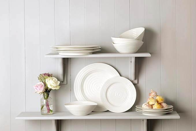 Sophie Conran for Portmeirion Dinner Set Porcelain White 27.9 x 27.9 x 2.5 cm