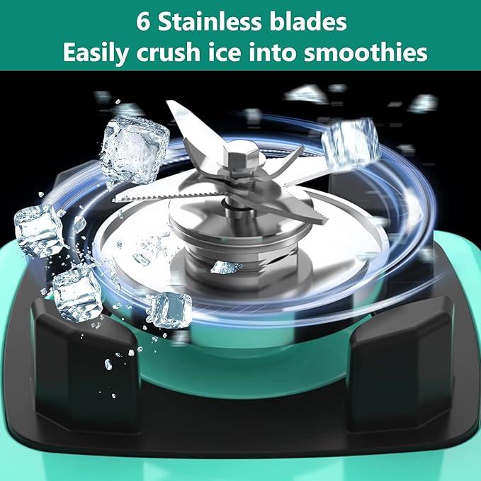 OMMO Blender 1800W Professional High Speed Countertop Blender with Durable Stainless Steel Blades 60oz BPA Free Blender for Shakes and Smoothies Nuts Ice and Fruits Dishwasher Safe