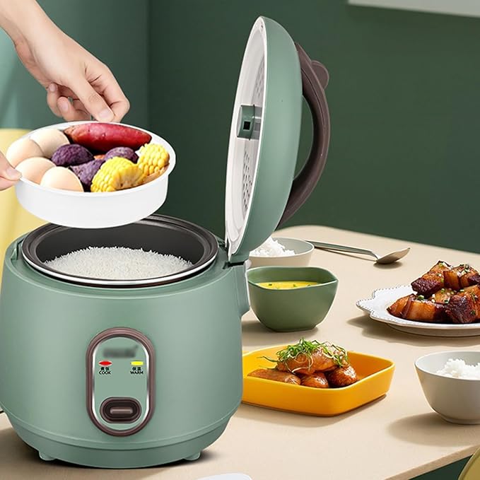 GRFIT Electric Rice Cooker Multifunctional Small Intelligent Cooking Students Dormitory Electric Rice Cooker 1-2 People (Color : A)