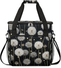 Dandelion Floral Flower Coffee Maker Carrying Bag Compatible with K-Mini or K-Mini Plus Portable Single Cup Coffee Maker Case with Pockets for K Cup Pods