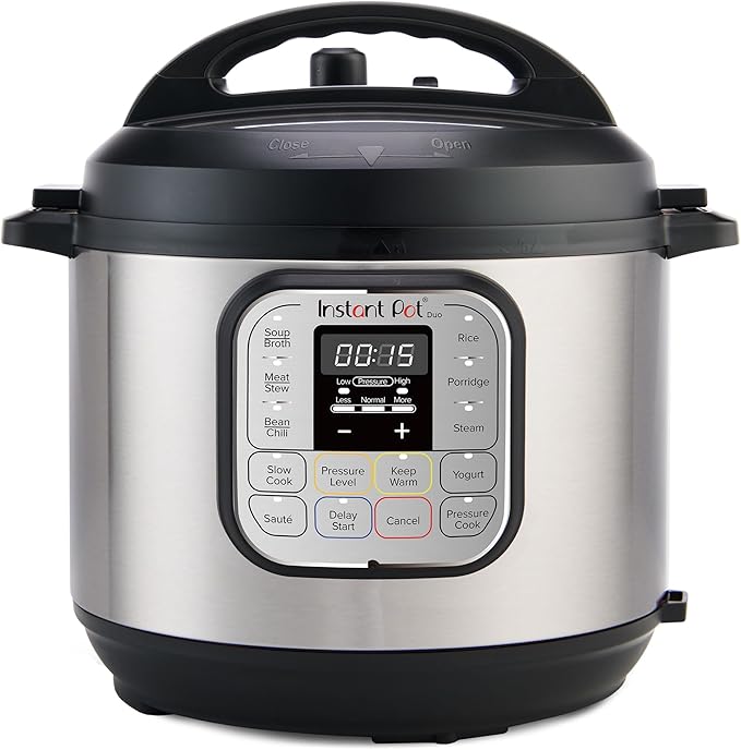Instant Pot Duo 7-in-1 Mini Electric Pressure Cooker Slow Rice Cooker Steamer Sauté Yogurt Maker Warmer &amp Sterilizer Includes Free App with over 1900 Recipes Stainless Steel 3 Quart