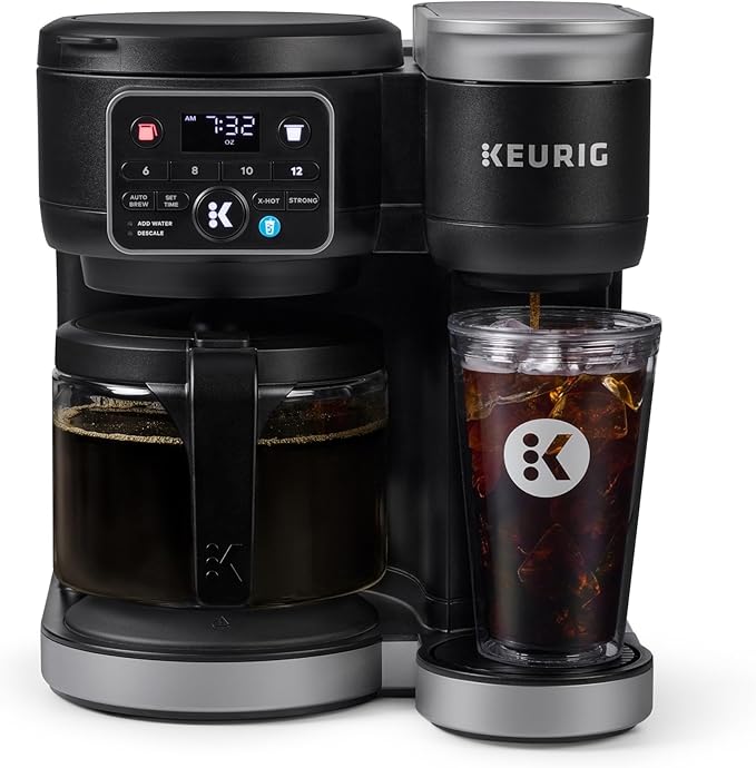 Keurig K-Duo Hot &amp Iced Single Serve &amp Carafe Coffee Maker MultiStream Technology 72oz Reservoir (Gen 2)
