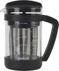 GoodCook Koffe 1.5L Glass Cold Brew Coffee Maker with BPA-Free Plastic Frame