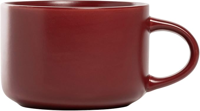 10 Strawberry Street Wazee Matte Coupe Dinnerware Set 16 pc Red