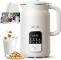 GDOR 35oz Nut Milk Maker 9-in-1 Plant Milk Machine for Homemade Almond/Oat/Soy Juice &amp Smoothie Blender with 12 Stainless Steel Blades Keep Warm 12H Delay Boil Water and Self-Cleaning