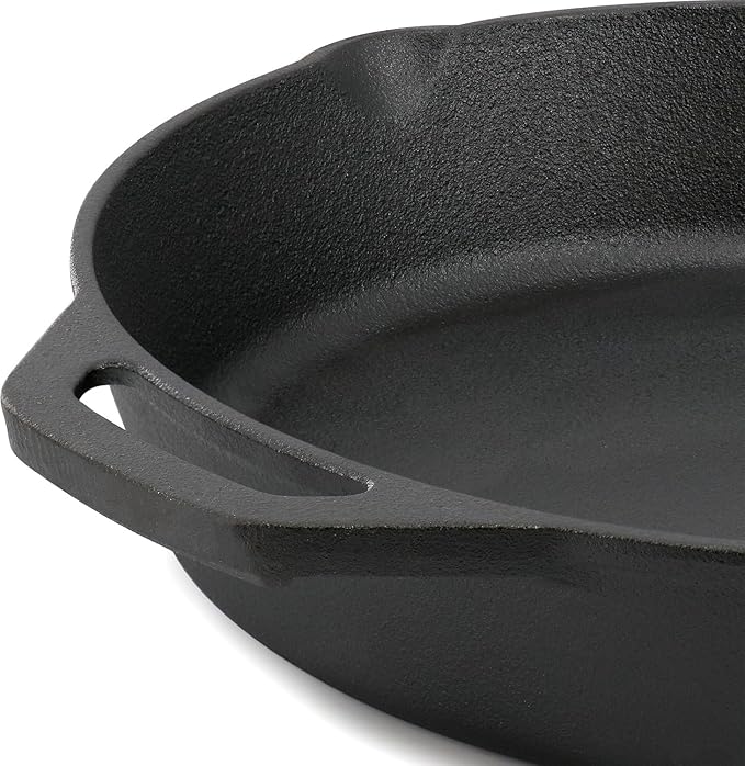 5-Piece Cast Iron Cookware Set – Pre-Seasoned Pots and Pans for Stove Oven &amp Grill – Durable Oven-Safe Kitchen Cookware for Sautéing Frying Roasting &amp Baking