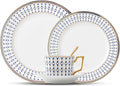 bone china dinnerware sets for 4 round dinner plate kitchen tableware dish set for dining include dinner and salad plate coffee cup set