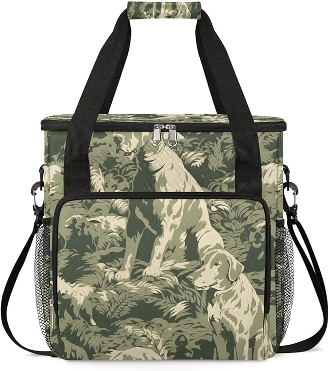 Abstract Camouflage Dog Coffee Maker Travel Bag for K-Mini or K-Mini Plus Single Serve Coffee Brewer Portable Storage Tote Case for Tarvel